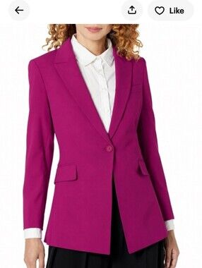 NWOT THEORY VIVID FUSCHIA SIZE 6 BLAZER